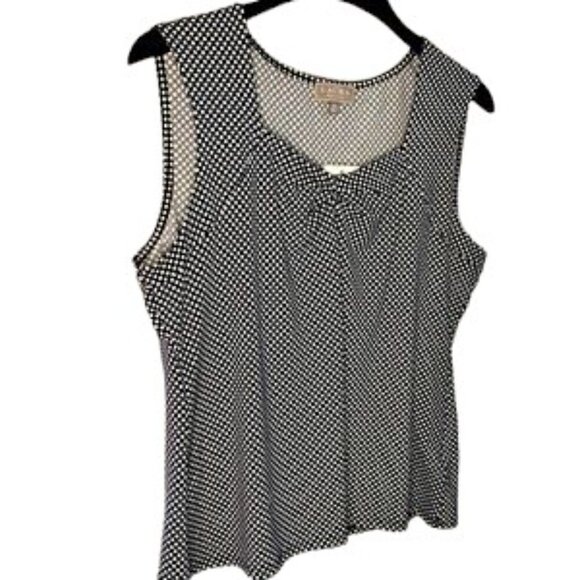 NWT Lauren by Ralph Lauren Printed Sleeveless/Tank-Navy Women’s XL - Picture 2 of 6